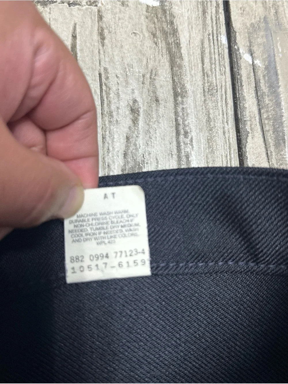 Vintage 90s Levis 517 Pants Mens 33x32 Dacron Polyester Slacks Black Preppy USA